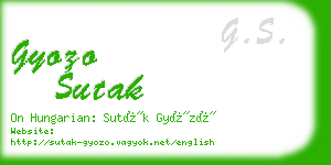 gyozo sutak business card